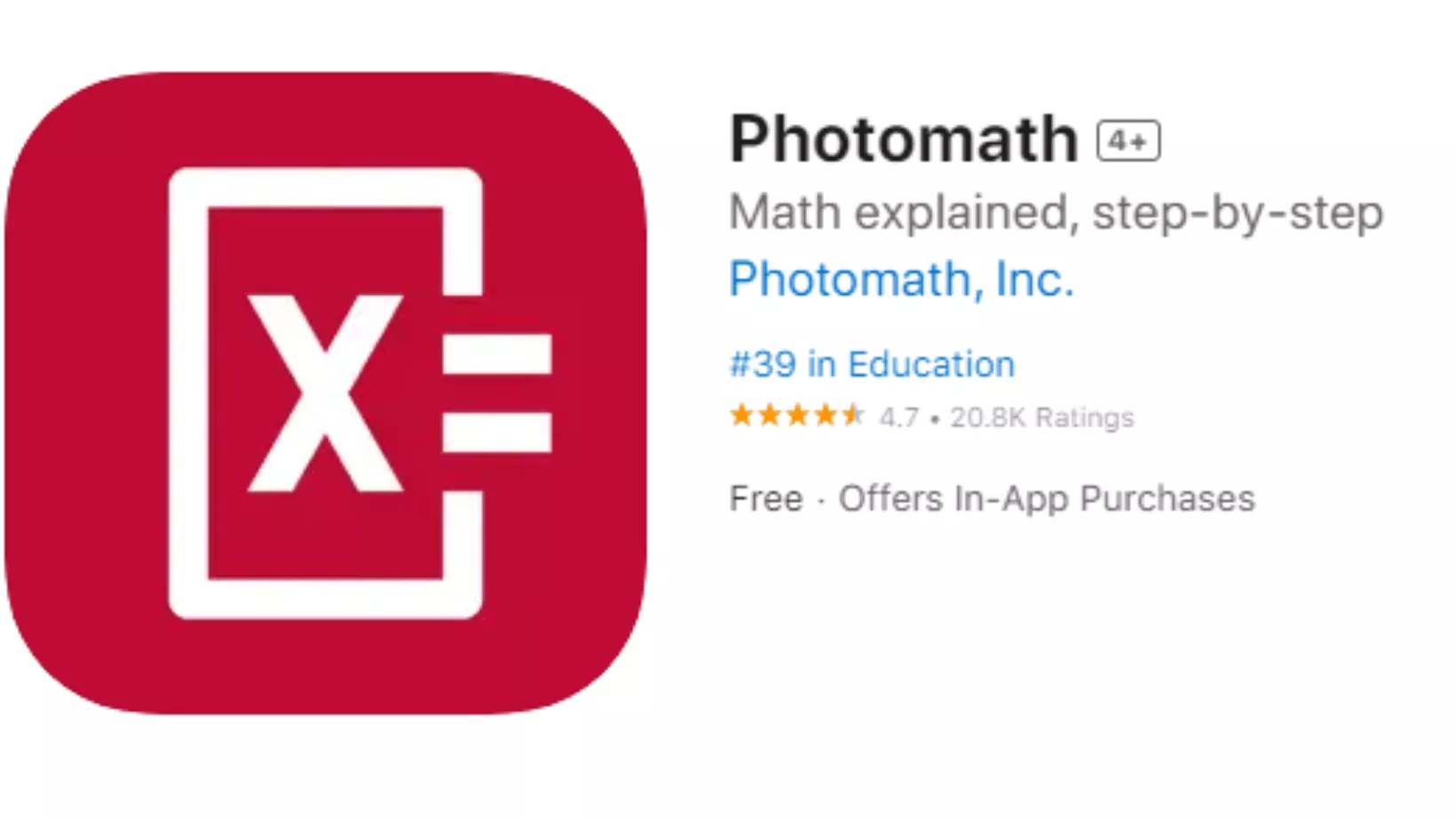 App photomath